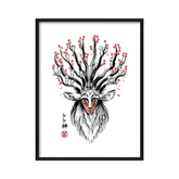 The deer god sumi e