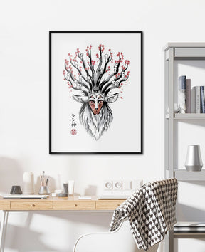 The deer god sumi e