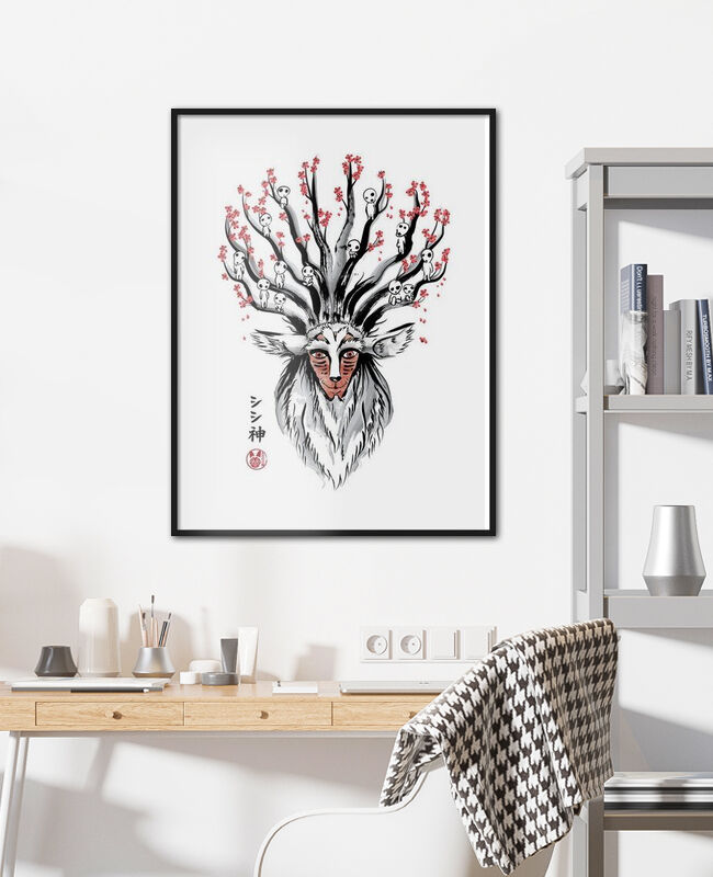 The deer god sumi e