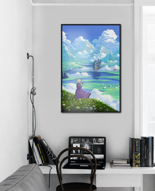 The castle and mountains