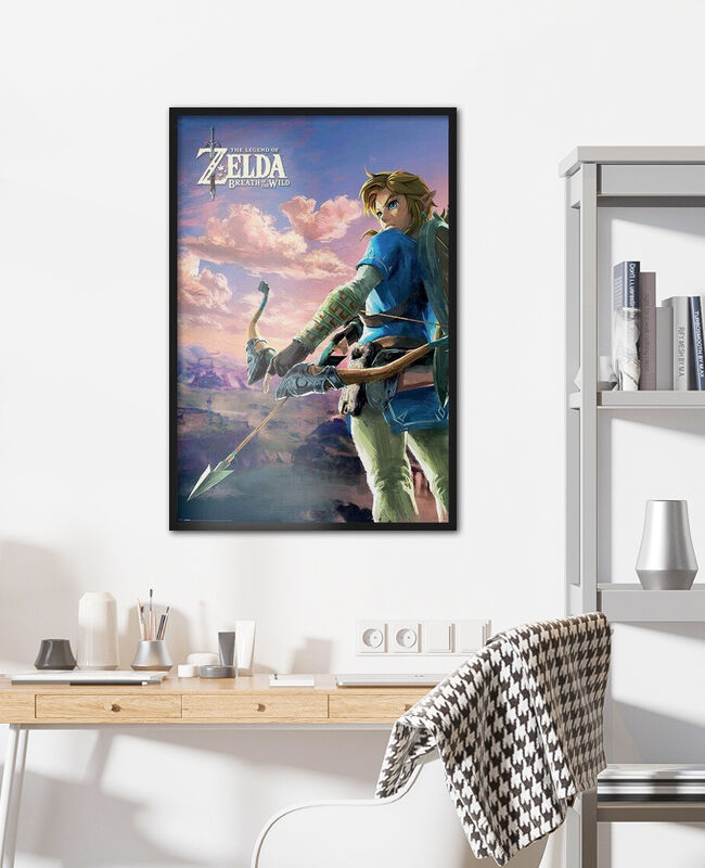 Zelda Breath of the Wild - Hyrule Scene Landscape