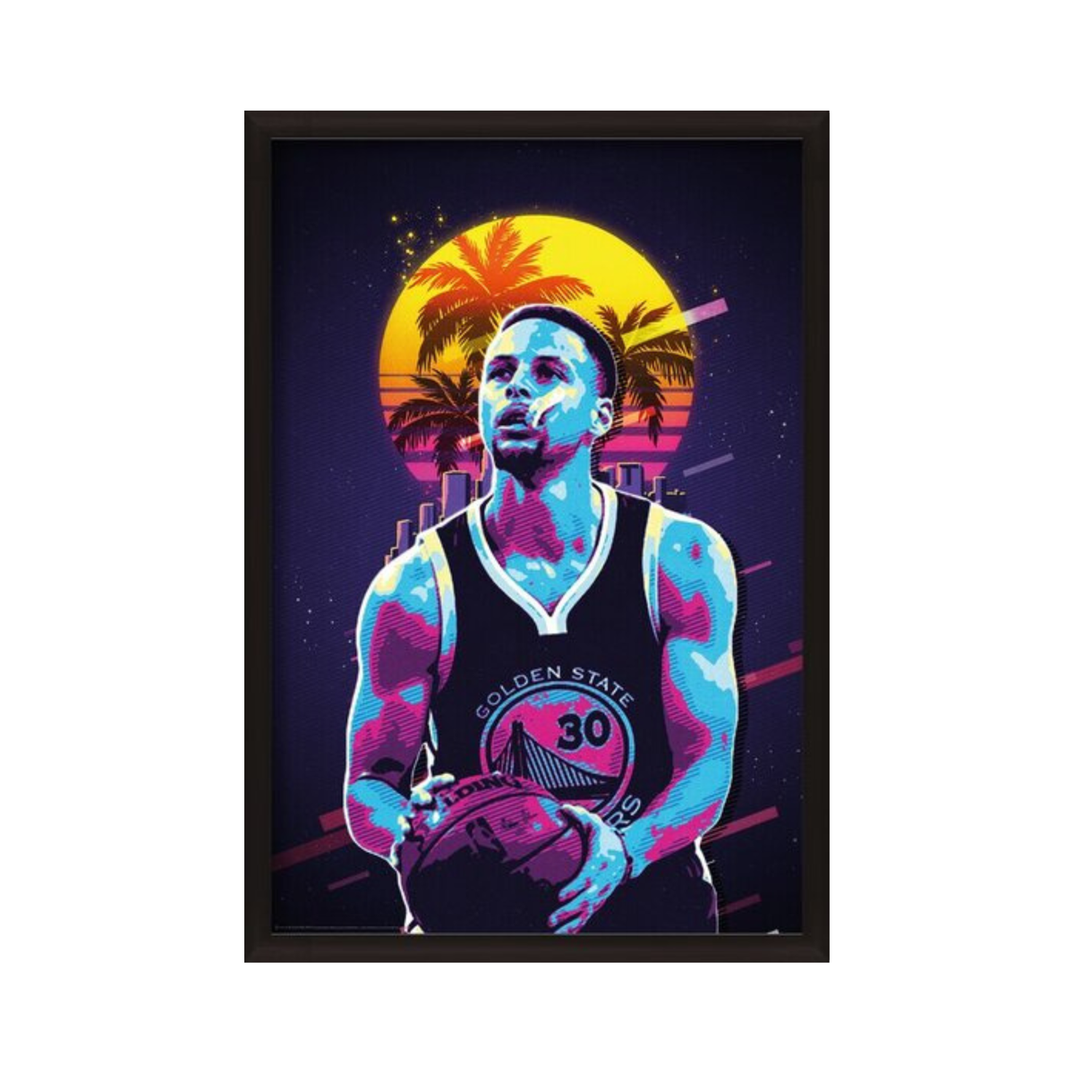 Basketball Stephen Curry Retro 80s