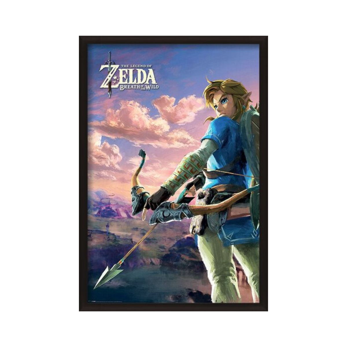 Zelda Breath of the Wild - Hyrule Scene Landscape
