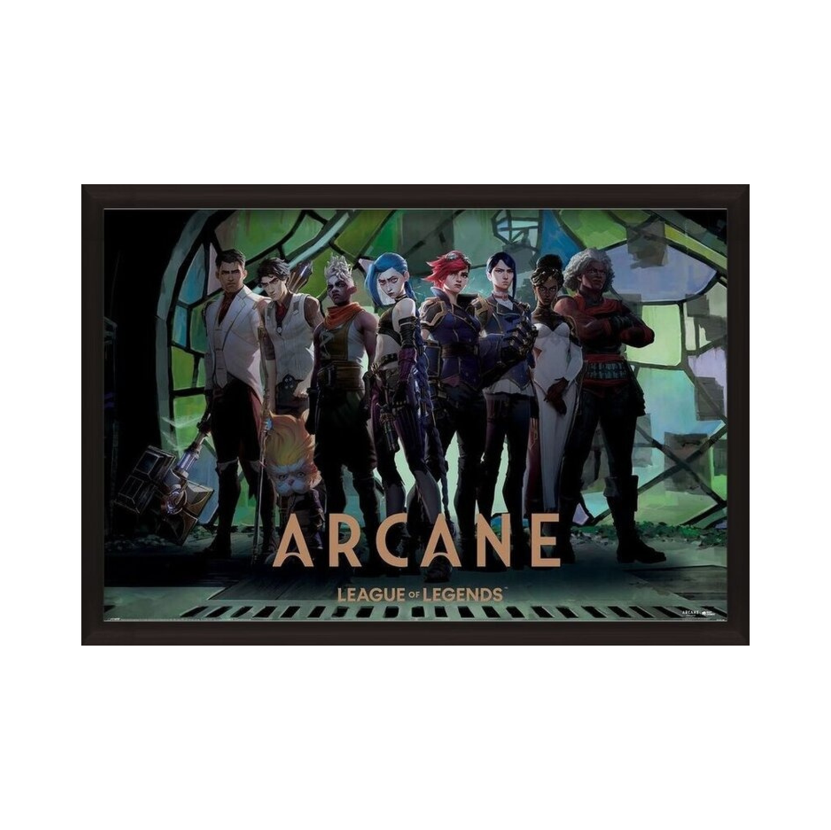 Arcane - Characters in Zaun Arcade 91.5 × 61 cm